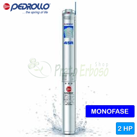 4SRm 2/23 S-PS - Bomba eléctrica sumergible monofásica de 2 HP Pedrollo - 1