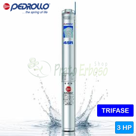 Pompe électrique submersible triphasée 4SR 4/22 S-PS - 3 CV Pedrollo - 1