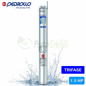 Pompă electrică submersibilă trifazată 4SR 10/7 N-PS - 1,5 CP Pedrollo - 1
