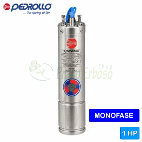 4PDm/1 - Motore sommerso 1 HP monofase, riavvolgibile