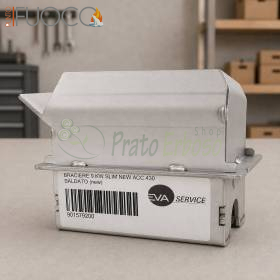 Brennkammer 901579200 für 9-kW-Pelletofen aus Metall mit Etikett und Barcode