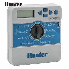 Programmateur d’arrosage intérieur Hunter X-Core 8 zones avec écran et molette de réglage