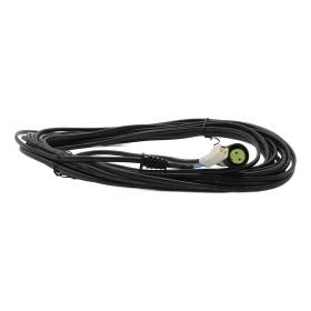 Cable de alimentación de 10 m negro enrollado con conectores