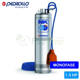 NKm 4/5-GE (10m) - Pompe électrique submersible monophasée avec flotteur 1,5 CV Pedrollo - 1