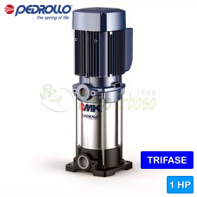 MK 3/3 - Bomba eléctrica multietapa vertical trifásica de 1 HP Pedrollo - 1