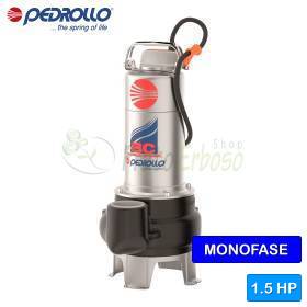 BCm 15/50 - Bomba eléctrica monofásica de doble canal de 1,5 HP para aguas residuales