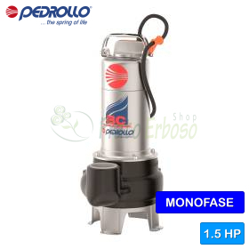 Pompë elektrike me dy kanale, njëfazore BCm 15/50 - 1.5 HP për ujëra të ndotura