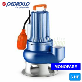 Pompë elektrike VORTEX me një fazë VXCm 30/50 - 3 HP për ujëra të zeza Pedrollo - 1