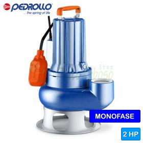 VXCm 20/65 - Pompë elektrike njëfazore VORTEX 2 HP për ujërat e zeza Pedrollo - 1