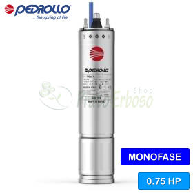 Moteur rembobinable monophasé 4PDm/0,75 - 4" 0,75 CV