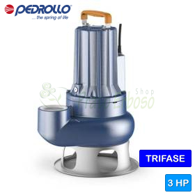 Pompa për ujëra të zeza MC 30/50 - 3 HP trefazore, me dy kanale