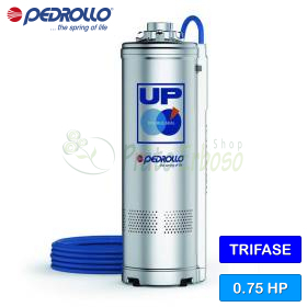 UP 2/3 (10m) - Elettropompa sommersa trifase 230 V da 0.75 HP Pedrollo - 1
