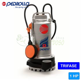 D 10 (10m) - Pompë elektrike trefazore 1 HP për ujë të pastër