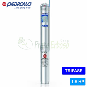 4SRm 15/6 N-PS - Pompe électrique submersible monophasée 1,5 HP Pedrollo - 1