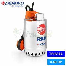 RX 2 (10m) - 0.50 HP three-phase clear water pump