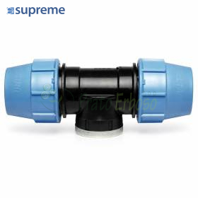 S085025034 - Tee a 90 gradi a compressione 25 x 3/4" x 25