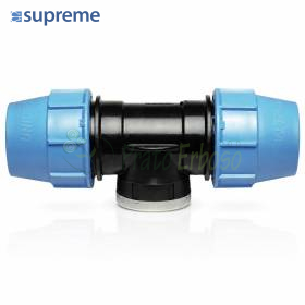 S085025100 - Tee at 90 degrees to the compression 25mm x 1" x 25