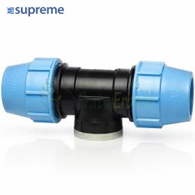 S085032034 - Tee a 90 gradi a compressione 32 x 3/4" x 32
