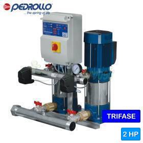 CB2 - MK 3/3 - 2x1 HP three-phase pressure group Pedrollo - 1