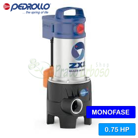 Elettropompa sommergibile ZXm 2/40-GM VORTEX 0.75 HP
