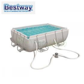 56456 - Piscine RECTANGULAIRE EN ACIER ÉLECTRIQUE 4,12 xh 1,22 m
