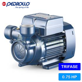 PQ 65 - Electrobomba con impulsor periférico trifásico de 0,75 HP