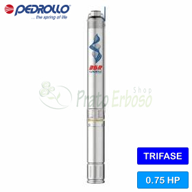 3SR 4/12 - Elettropompa sommersa trifase da 0.75 HP Pedrollo - 1