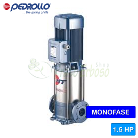 HTm 3/5 - 1.5 HP single-phase vertical multistage electric pump Pedrollo - 1
