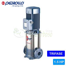 HT 3/5 - Pompe électrique multicellulaire verticale triphasée 1,5 HP Pedrollo - 1