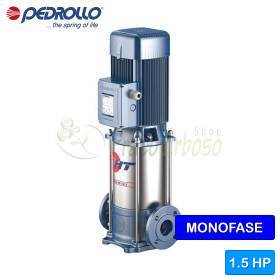 Pompe électrique verticale multicellulaire monophasée HTm 5/3 - 1,5 CV Pedrollo - 1