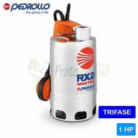 RX 4/40 - 1 HP three-phase VORTEX electric pump for dirty water